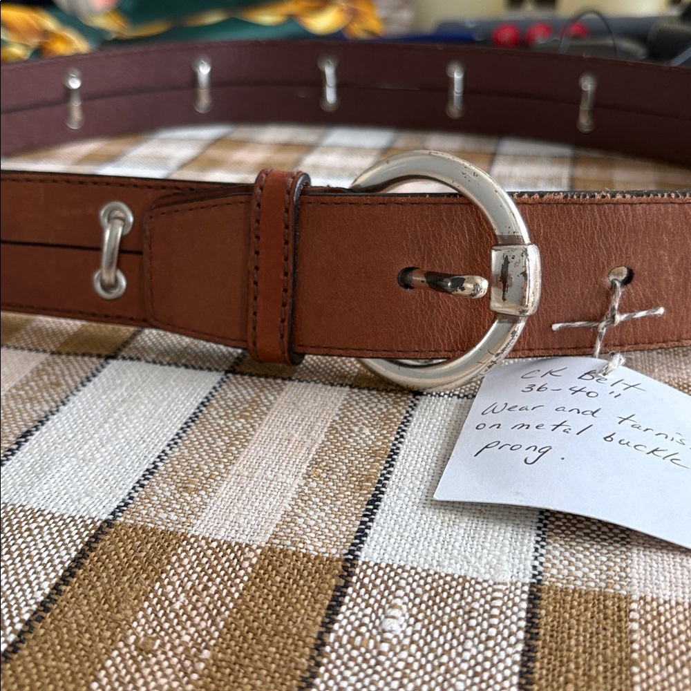 CALVIN KLEIN LEATHER BELT size L. - Picture 5 of 11